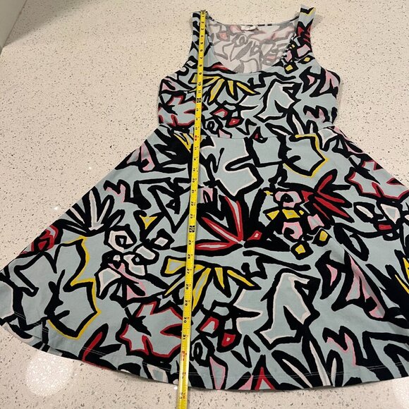 VANS Multicolored Skater Love Triangle Empire Tank Sleeveless Dress Stretch - Picture 5 of 6